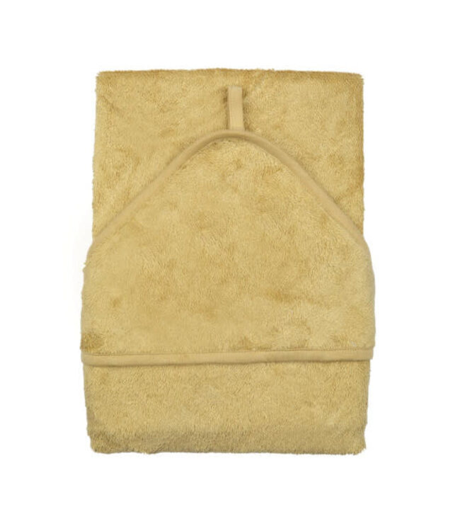 Timboo Timboo - Hooded Towel Xxl (95X95Cm) - Honey Yellow
