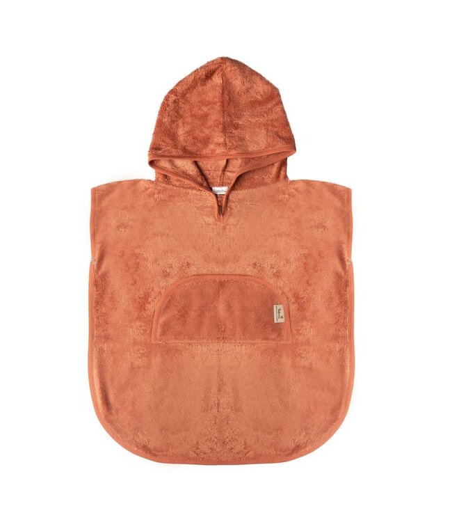 Timboo Timboo - Poncho V-Neck (2-4Y) - Apricot Blush
