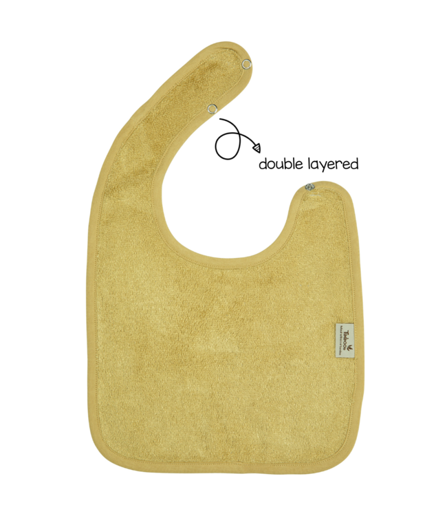 Timboo Timboo - Bib Doubled 26X38Cm - Honey Yellow