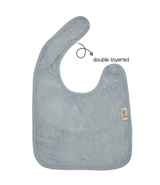 Timboo Timboo - Bib Doubled 26X38Cm - Moon Blue