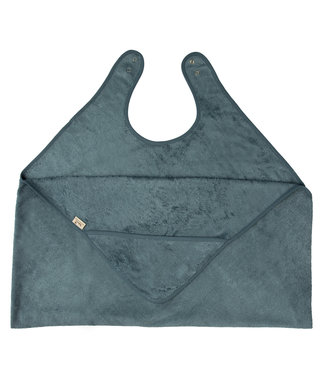 Timboo Timboo - Cuddle Towel Adult/Baby (98X104Cm) - Marin