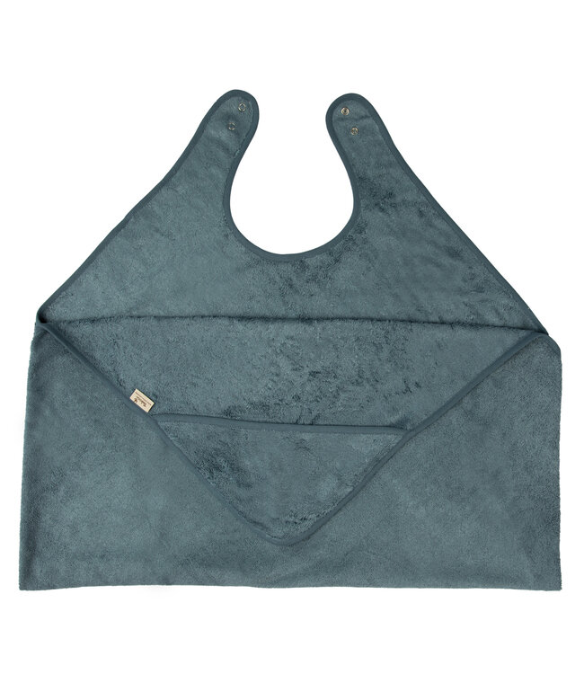 Timboo Timboo - Cuddle Towel Adult/Baby (98X104Cm) - Marin