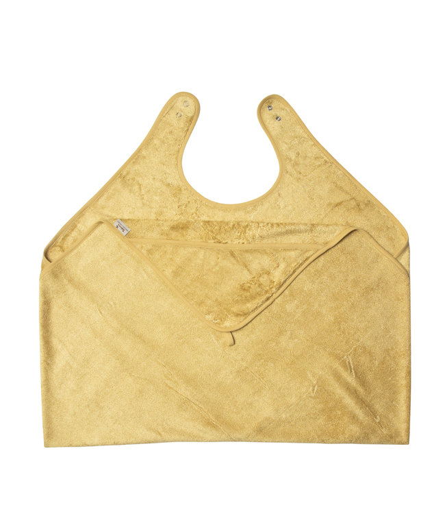 Timboo Timboo - Cuddle Towel Adult/Baby (98X104Cm) - Honey Yellow