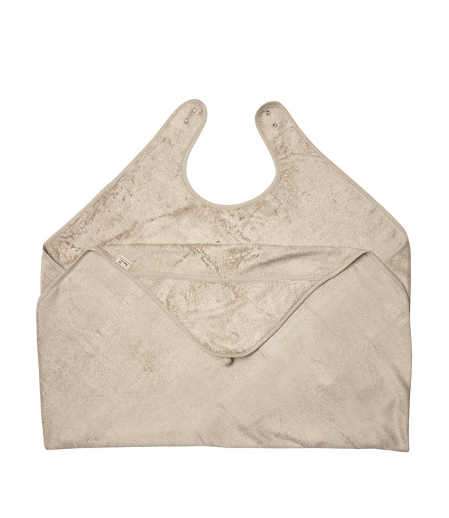 Timboo Timboo - Cuddle Towel Adult/Baby (98X104Cm) - Feather Grey