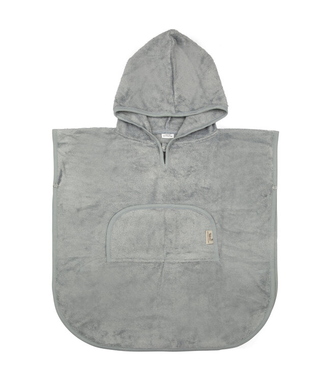 Timboo Timboo - Poncho V-Neck (4-6Y) - Moon Blue