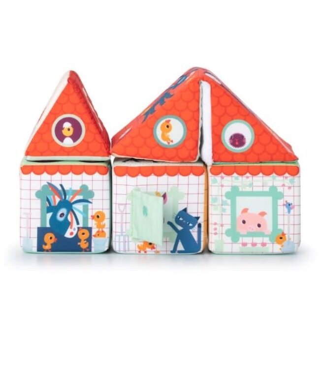 Lilliputiens Lilliputiens - Stapelkubussen Boerderij