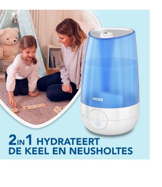 Vicks Vicks - CoolMist Ultrasonic Humidifier with 2x Scent Pad Heater