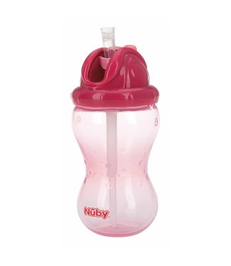 Nuby Nuby - Flip-It antilekbeker - Roze - 360ml - 12m+