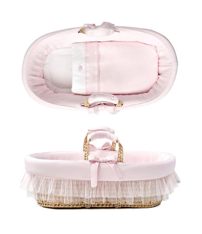 First First - mozes basket   ELLA CRYSTAL PINK - blushpink