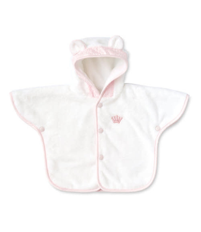 First First - bath cape poncho ALIKA CRYSTAL PINK - blushpink - 0/6M