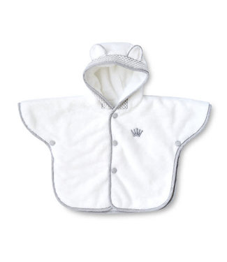 First First - bath cape poncho ALIKA CRYSTAL GREY - grey