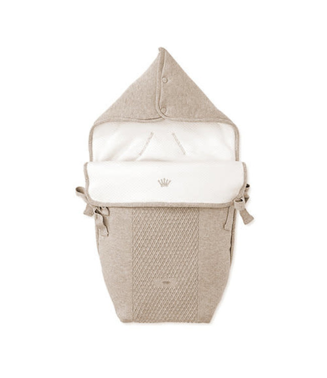 First First - angels nest for car seat NOA ETHNIC WHITE - beige