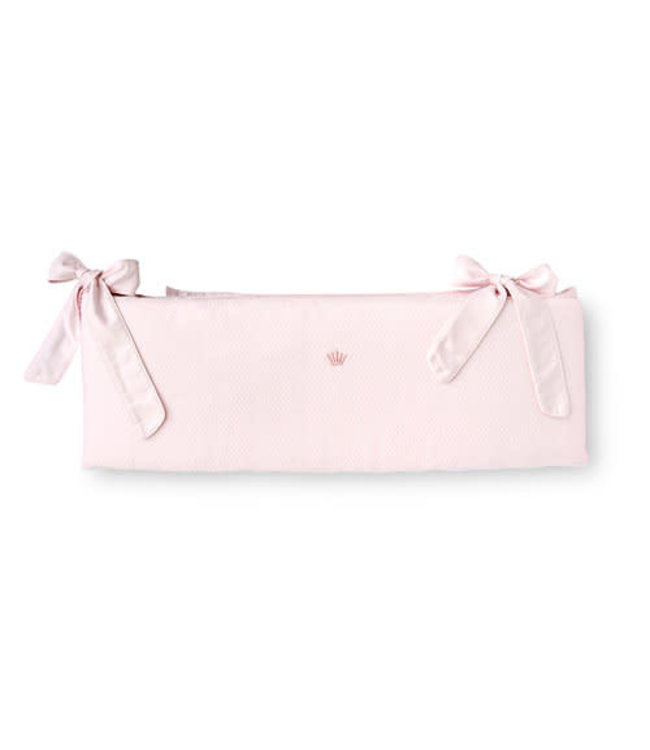 First First - bumper for cot RAQUEL CRYSTAL PINK - blushpink