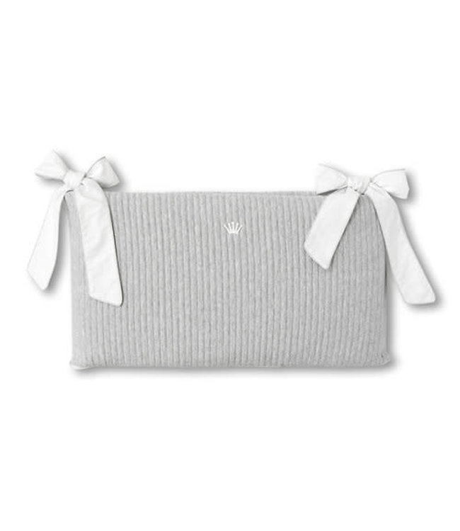 First First - bumper for bed RIPLEY ESSENTIALS GREY - pearlgrey