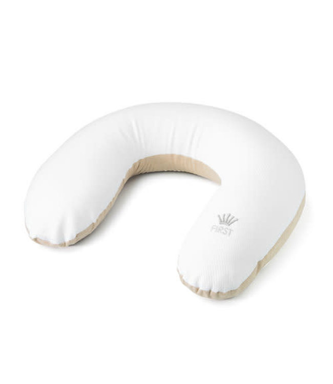 First First - maternity pillow   WAVE ESSENTIALS BEIGE - white-beige