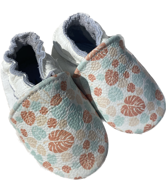 Stabifoot Stabifoot - Slofjes - Wit/Gebloemd - Maat 0