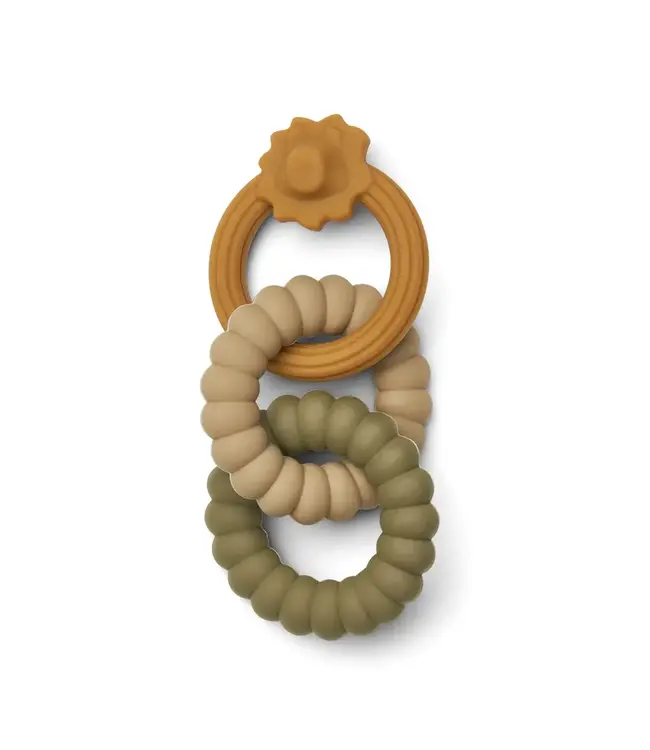 Liewood Liewood - 	 Gilbert bijtring - Lion / Golden caramel multi mix