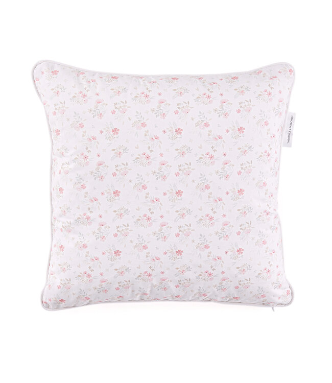 Theophile & Patachou Theophile & Patachou - Kussen - Geprint katoen Roze bloemen (showroommodel)