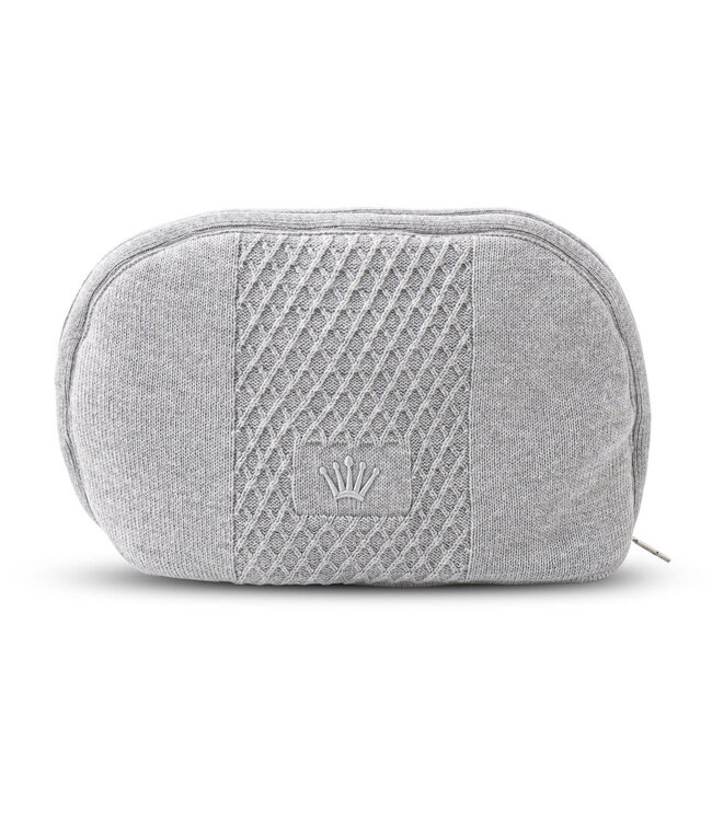 First First - Moonlight Grey - Grijs tricot toilettasje (showroommodel)