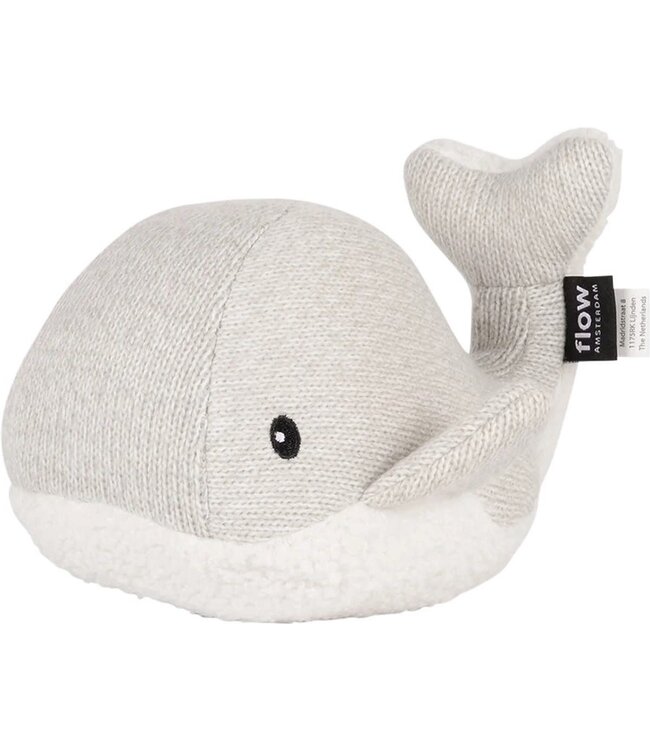 Flow Flow - Hartslag comforter - Moby the Whale - Grijs