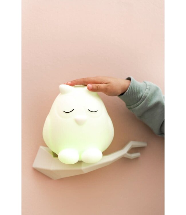 Flow Flow - Nachtlamp - Oscar Wit - Oplaadbaar - Timer - 7 kleuropties