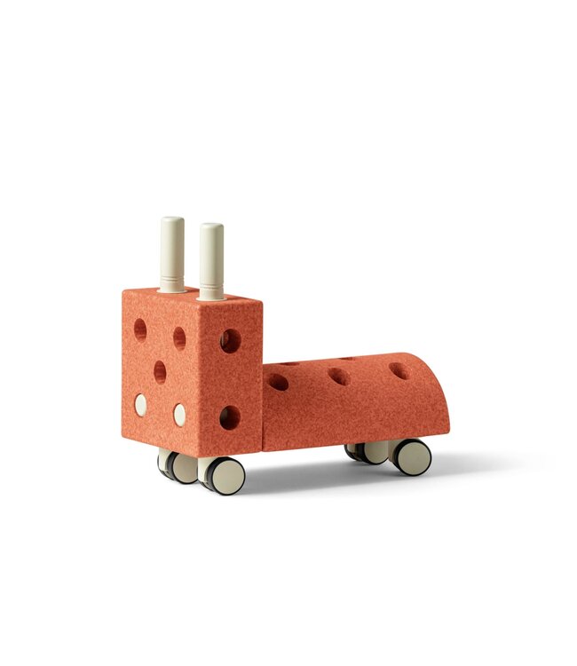 Modu Modu - Activity toy - Tiny Ride  Burnt Orange / Dusty Gre