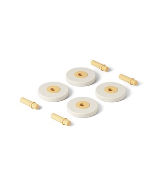 Modu Modu - Foam wielen  Sand Grey / Honey Yellow