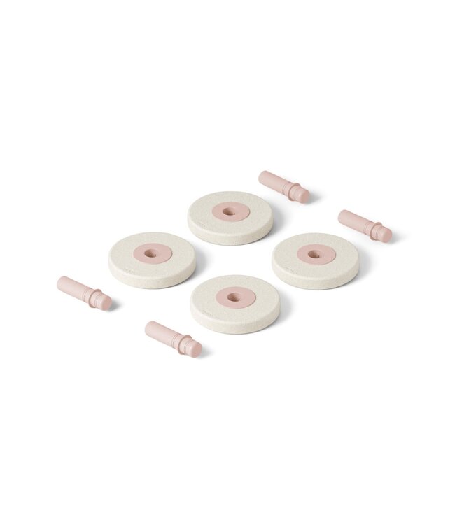 Modu Modu - Foam wielen  Sand Grey / Soft Rose