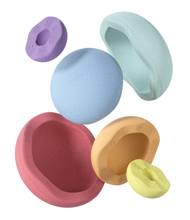 Stapelstein Stapelstein - Inside Pastel rainbow violet/light blue/mint/light yellow/light orange/light red