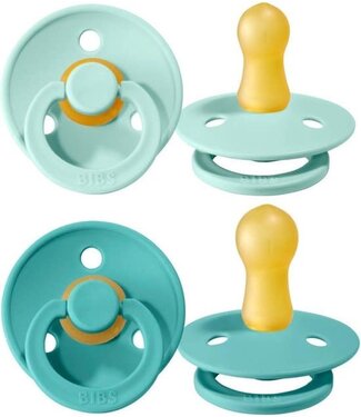 Bibs Bibs - Fopspeen Natuurrubber - Blister Mint / Turquoise - T2