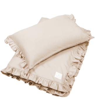 Cotton & Sweets Cotton & Sweets - Margaret Junior bed linen with ruffles (covers) Nude