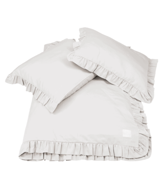 Cotton & Sweets Cotton & Sweets - Margaret Adult bed linen set Light grey 140x200
