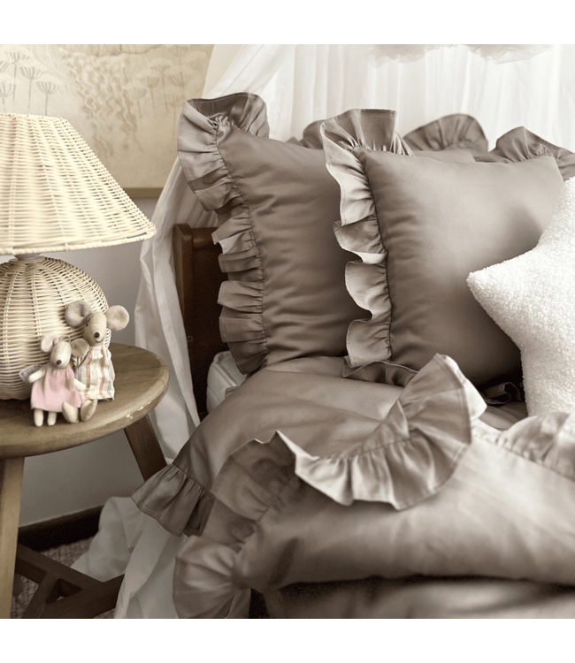 Cotton & Sweets Cotton & Sweets - Margaret Adult bed linen set Taupe 160x200