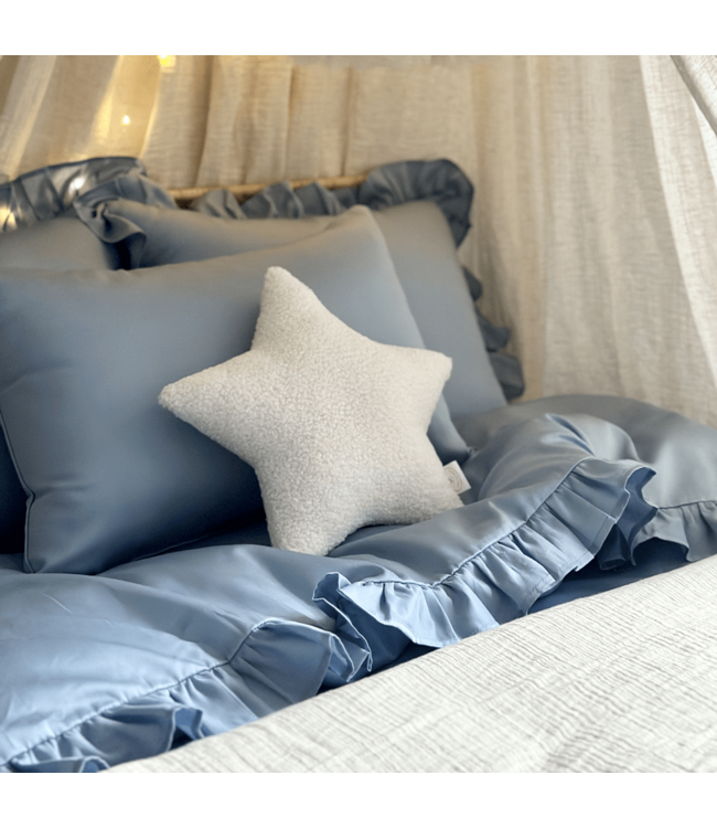 Cotton & Sweets Cotton & Sweets - Margaret Adult bed linen set Blue 160x200