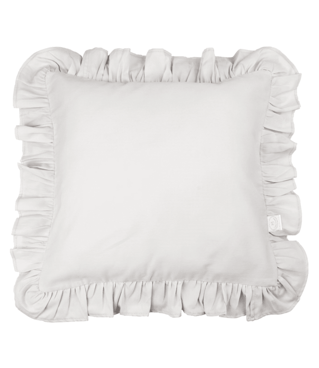 Cotton & Sweets Cotton & Sweets - Margaret Pillow with ruffles - Light grey