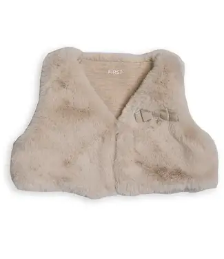 First First - G waistcoat fur beige