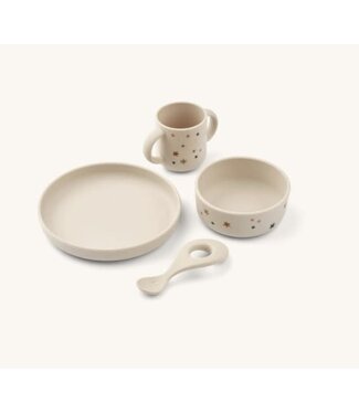 Liewood Liewood -  Vivi Printed tableware set - Star bright / Sandy