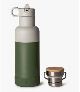 Citron Citron - 500ml Water Bottle  - Green/White