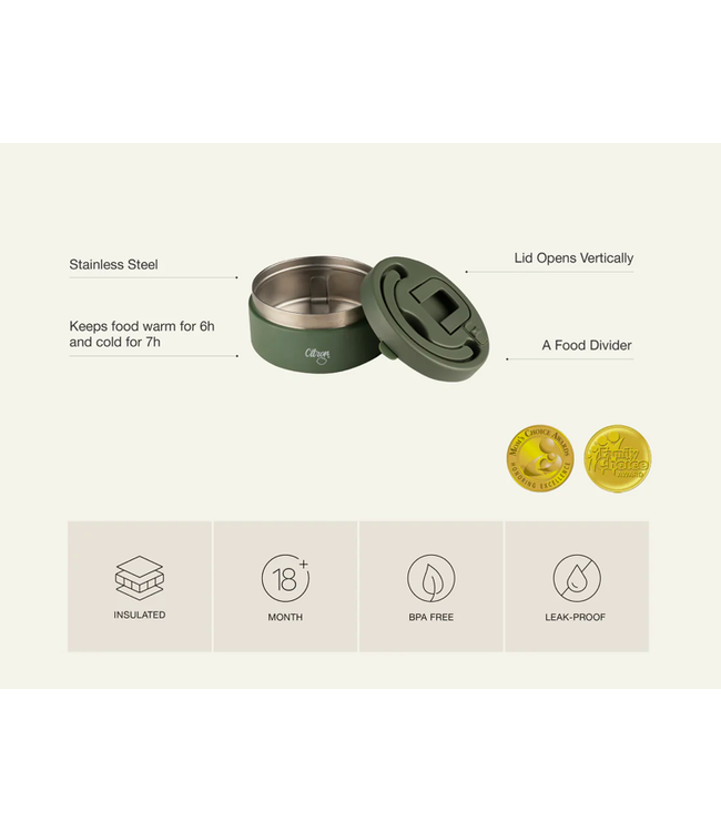 Citron Citron - Large Thermal Food Jar - 400ml - Blush Pink