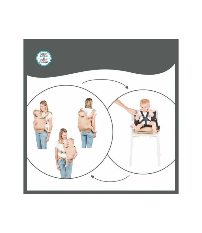 Babymoov Babymoov - PORTE BEBE EVOLUTIF MOOV & BOOST   Beige noisette