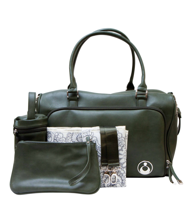 Isoki Isoki Double Zip Satchel Khakigreen