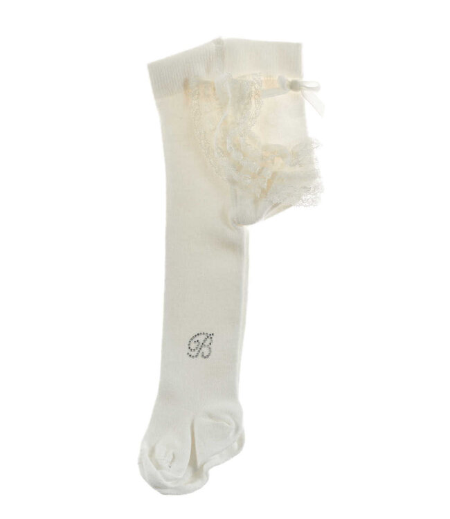 Barcellino Barcellino - Collant Latte - kousenbroek met ruffles