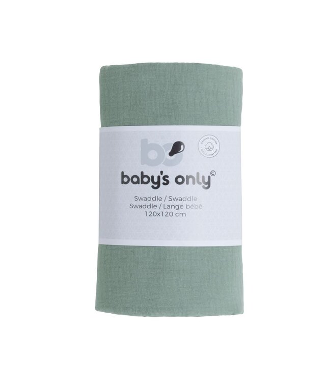Baby's Only Baby's Only - Swaddle Fresh ECO stonegreen - 120x120