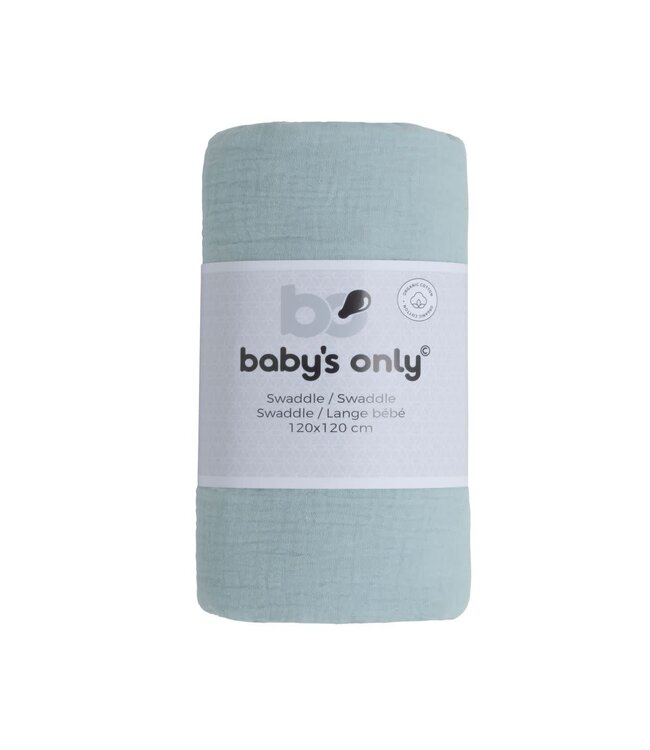 Baby's Only Baby's Only - Swaddle Fresh ECO misty blue - 120x120