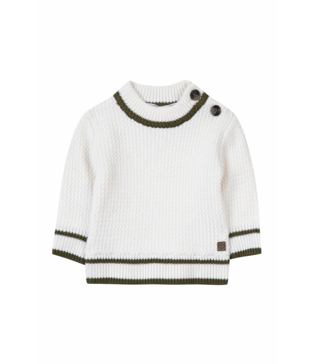 Tartine et Chocolat Tartine Et Chocolat - Trui - Parelmoer/groen