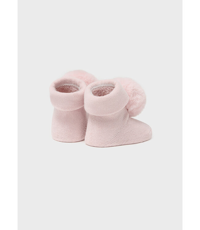 Mayoral Mayoral - Sokjes en hoofdband - Roze met pompon