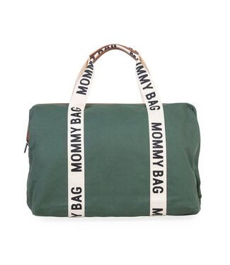 Childhome Childhome - Mommy Bag Verzorgingstas - Signature - Canvas - Groen