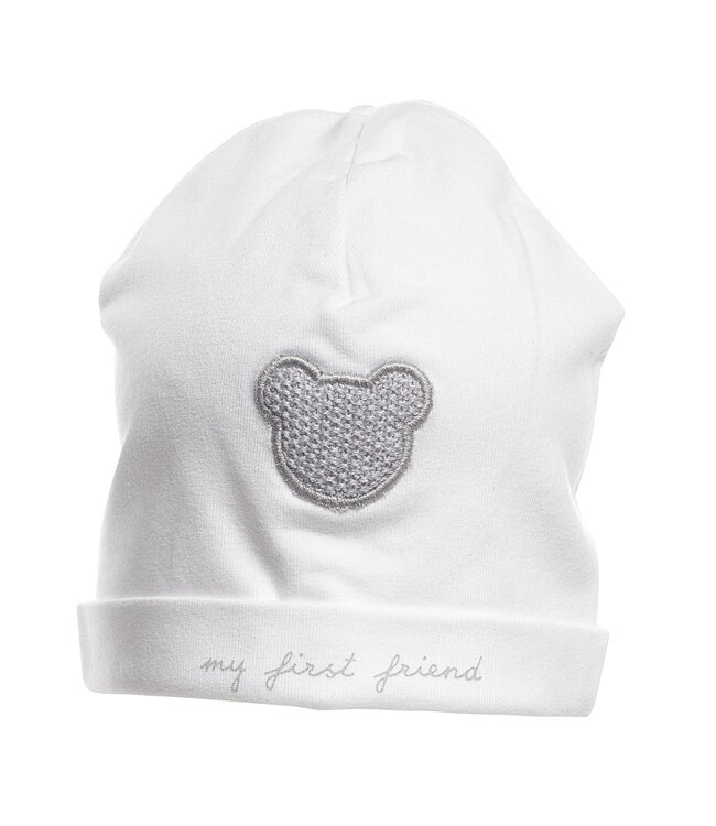 First First - bonnet   FIRST TEDDY ESSENTIALS GREY