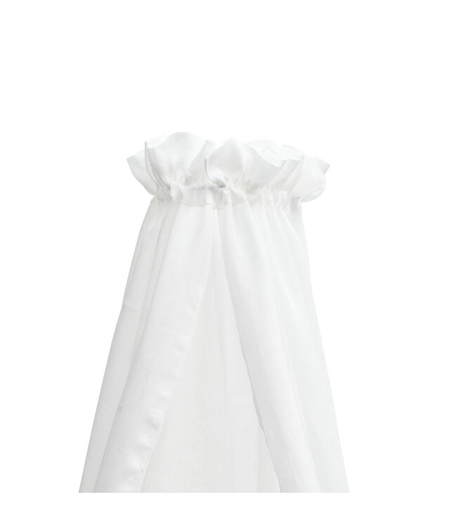 First First - canopy for cot VERA linnen HOPEFULL WHITE - white