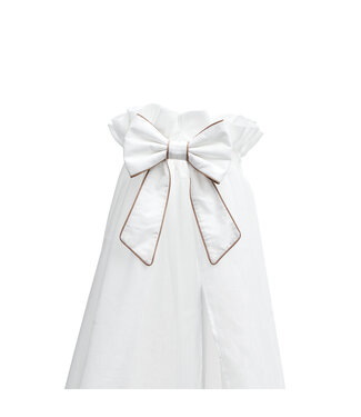 First First - Bow For Canopy For Cot Valentina Ethnic White